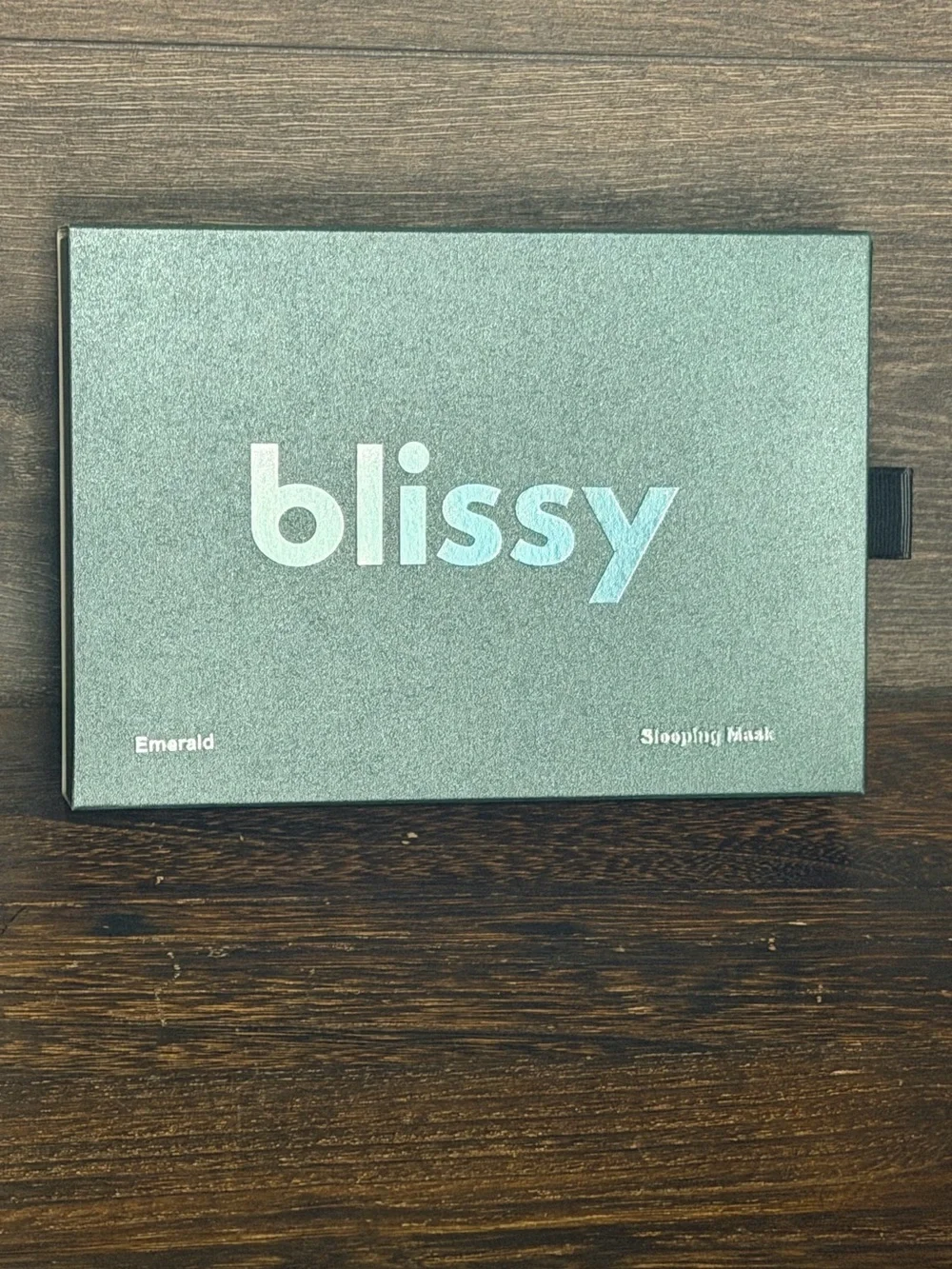 Blissy Emerald 100% Mulberry Silk Sleep Mask 22 Momme w/ Box & Pouch